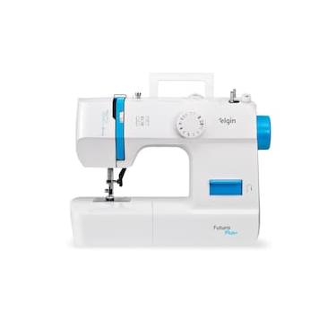 Imagem de Máquina de Costura Portátil Elgin Futura Plus X2052 12 Pontos Branca