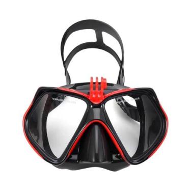Imagem de Máscara De Mergulho Para Adultos E Jovens Com Suporte Para GoPro E Tub