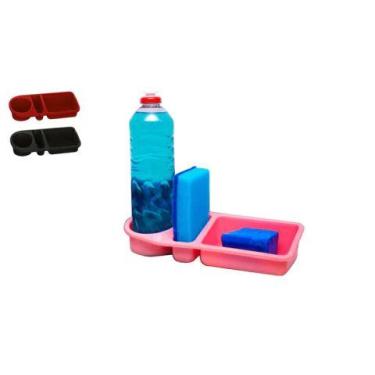 Imagem de Porta detergente sabao esponja de plastico colors 24cm - fu xing