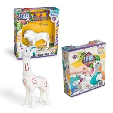 Imagem de Brinquedo Educativo Aprendizado Infantil De Colorir Animais - Adijomar