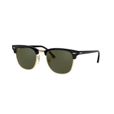 Imagem de Óculos de Sol Clubmaster Preto & Ouro Ray-Ban-Unissex