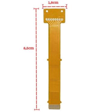 Imagem de Cabo Flat 8 Vias Pioneer 8,5cm - Eletronica Castro