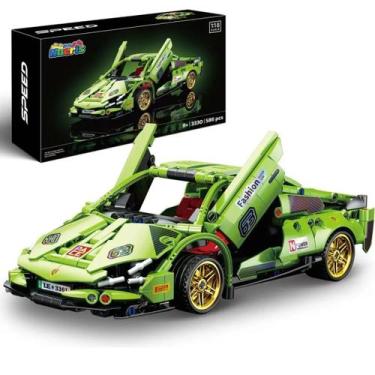 Imagem de Lamborghini Blocos De Construção 455 Peças Modelo Esportivo Presente E