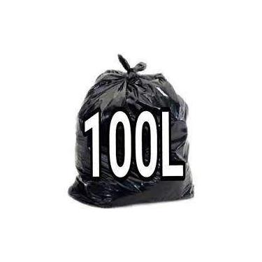 Imagem de Saco De Lixo Preto 100 Litros Comum Com 100 Unidades Preço De Fábrica 