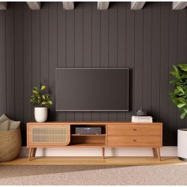 Imagem de Rack Retrô para TV até 60 Polegadas 100% MDF 220cm 2 Gavetas - Dalla C