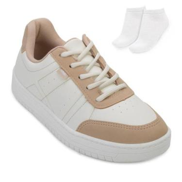Imagem de Tênis Casual Dakota e Meia DT24-DA291, Bege, Creme, 37