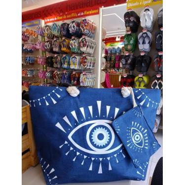 Imagem de Bolsa de praia grande olho grego - BOLDA DE PRAIA