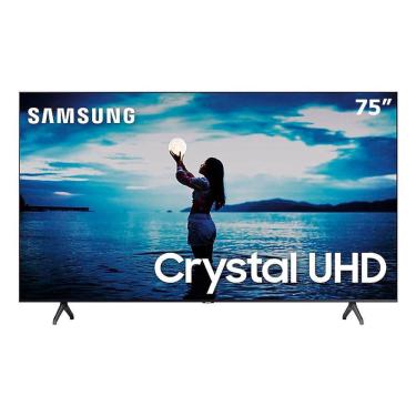 Imagem de Smart TV Samsung 75 Crystal uhd 75TU7020 Cristal 4K Borda Infinita Wi-Fi Bluetooth