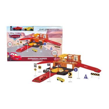 Imagem de Garagem Pit Stop de Brinquedo Com Carrinhos de Corrida Relâmpago McQue