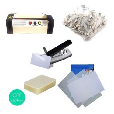 Imagem de Kit Plastificadora, Furador, Polaseal, Folhas e Clip Jacaré - Motivate