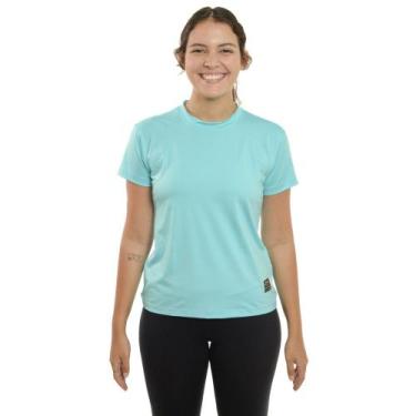 Imagem de Blusa Academia Feminina Babylook Esportiva Proteção Uv 50+ - TN Terra 