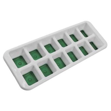 Imagem de Forma de gelo fundo silicone flexível Plasútil, Verde