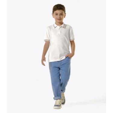 Imagem de Calça Infantil Jeans Menino Trick Nick Azul, 4, Azul