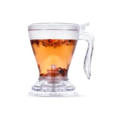 Imagem de Moncloa Momentea Chaleira com Infusor 530ml | Bule para Chá e Café com Filtro Inox | Acrílico, Prepara até 4 Xícaras | Pode ir ao Micro-ondas e Lava-Louças