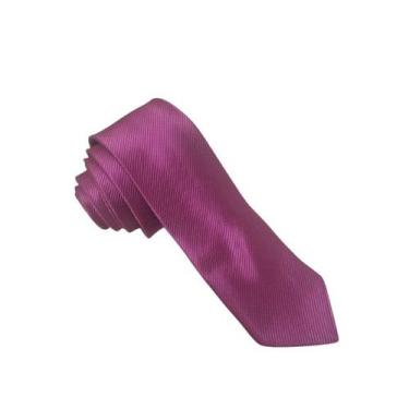Imagem de Gravata lisa cetim tradicional e slim - NoBrand, Fuccia trabalhado
