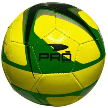 Imagem de Bola De Futebol Pro Balls Verde com Amarelo - Tamanho 5