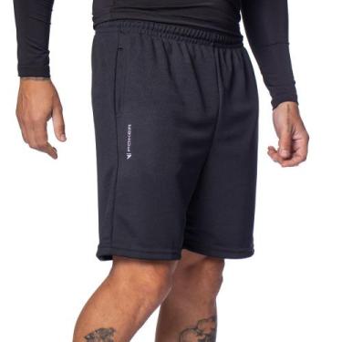 Imagem de Calção Masculino Poker Flow Bolso Esportivo Preto, Preto, G
