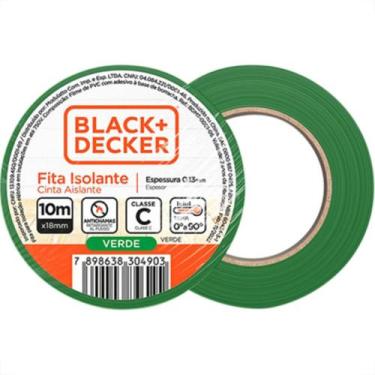 Imagem de Fita Isolante B_D 18X10 Verde - Kit C/10 Unidades - SATA