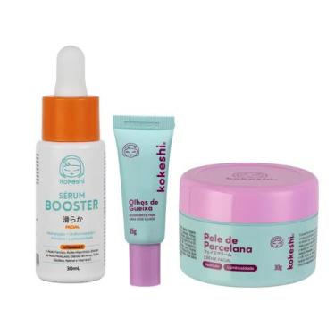 Imagem de Kit Renovadores Kokeshi Pele de Porcelana Gueixa Sérum Vit C