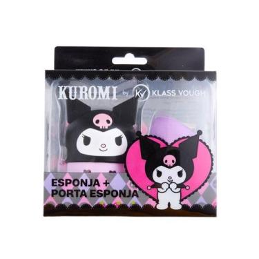 Imagem de Esponja Gota Kuromi com Case Suporte para Base Klass Vough