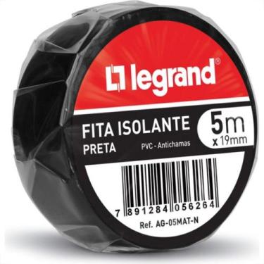 Imagem de Fita Isolante Legrand 5M X 19Mm Ag-05Mat-N - Kit C/10