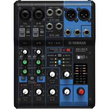 Imagem de Mesa de som yamaha mg06x 6 canais