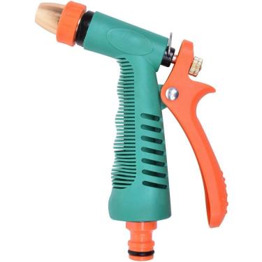 Imagem de Esguicho Pistola Esguicho com Jato Regulável em Zamak 1-2 Inox Bivolt Kala 15.5CM