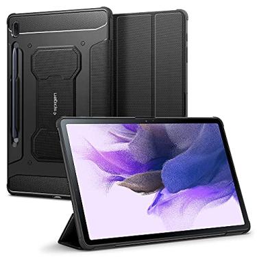 Imagem de Spigen Rugged Armor Pro projetado para Galaxy Tab S7 FE 12.4" Capa Case (2021) - Preto