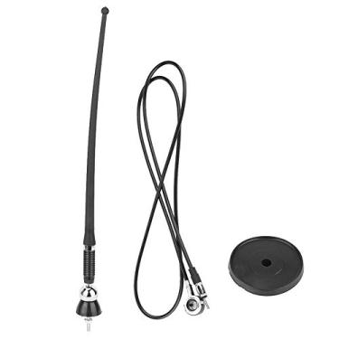 Imagem de Antena universal para carro, antena de 36 cm montada no teto aéreo com cabo de 1,, liga de alumínio e material ABS