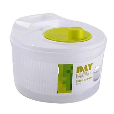 Imagem de yeacher 3L Salad Spinner Manual Alface Spinner Secador de frutas e vegetais com alça giratória para saladas mais saborosas e cozinha doméstica de preparação de alimentos mais rápida