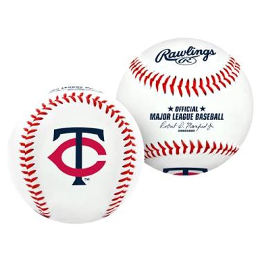 Imagem de Bola de Beisebol Rawlings MLB Minnesota Twins, oficial, branco