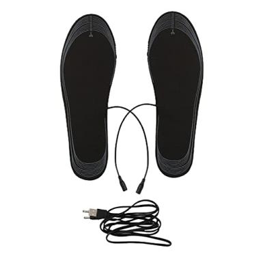 Imagem de Palmilhas de aquecidas elétricas USB para cortar aquecedores de pés laváveis para pesca no