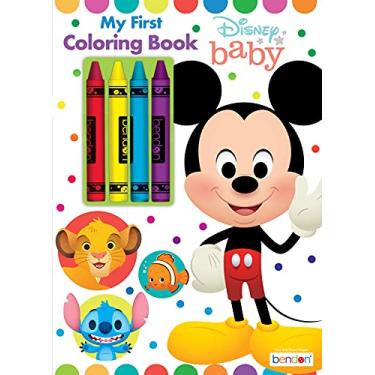 Imagem de Disney My First Coloring Book Baby 48 páginas com 4 gizes de cera jumbo 50924