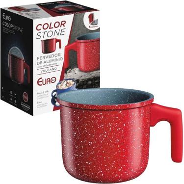 Imagem de Fervedor de Alumínio Antiaderente Euro Color Stone 1,9 Litros