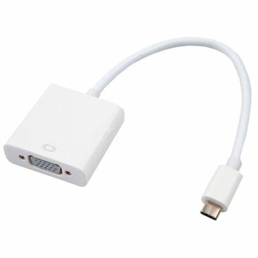 Imagem de Cabo Conversor USB-C para VGA Fêmea - 15cm - Branco