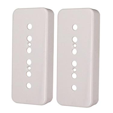 Imagem de Almencla Capa de guitarra plástica P90 Soapbar Pickup Cover para peças de guitarra LP SG - Branco