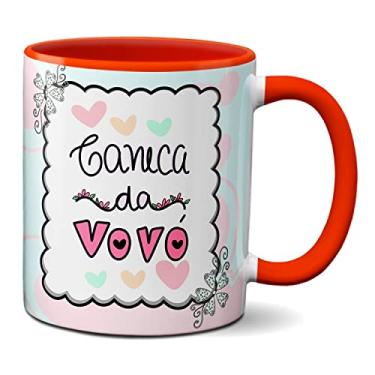 Imagem de Caneca Da Vovó Presente Fofo Feliz Dia Dos Avós (Vermelha)