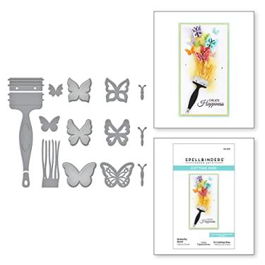 Imagem de Spellbinders Molde de matriz Butterfly Burst da coleção Your World por Vicky Papaioannou, bronze 48 unidades