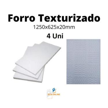 Imagem de Forro De Isopor Texturizado Antichamas Kit Com 4 Peças - Rcaplacas