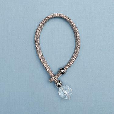 Imagem de 1 peça de cristal frisado cortina de borla tieback quarto acessórios suportes de cortinas fivela corda decoração para casa cordão cortina atadura, b, 2 peças