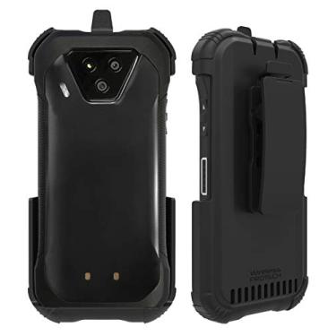 Imagem de Wireless Protech Coldre giratório com clipe de cinto compatível com Kyocera DuraForce Ultra 5G E7110. Ajuste seguro, trava de liberação rápida e coldre de clipe de cinto giratório resistente