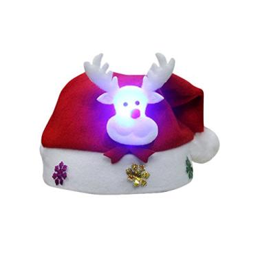 Imagem de Chapéu de Papai Noel de pelúcia Legou para adultos, chapéu de festa com tema natalino, boneco de neve de, 25,4 cm, 30,5 cm