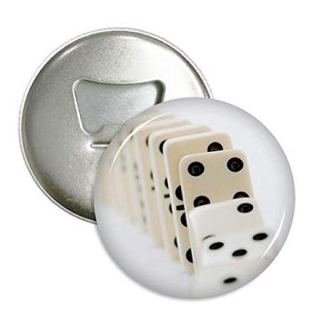 Imagem de Apostas Pai Gow Dominoes Abridor de garrafas com ímã de geladeira emblema multifuncional