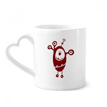 Imagem de Caneca Alien Monster Creature Cyclops Caneca de café cerâmica copo de coração de vidro