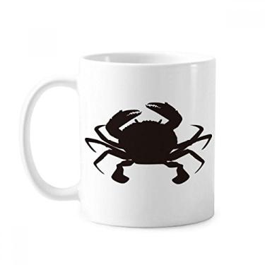 Imagem de Caneca de cerâmica com estampa de caranguejo preto, organismo marinho, cerâmica e xícara de porcelana