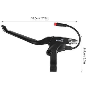 Imagem de 1 par substituição de alavanca de freio direita e esquerda de liga de alumínio para scooters elétricas KUGOO M4/PRO 10 polegadas