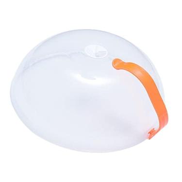 Imagem de ＫＬＫＣＭＳ contra respingos de micro, protetor transparente de de prato com alça ajustável, orifícios de saída de reutilizáveis,