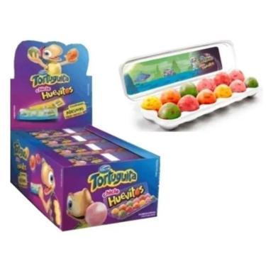 Imagem de Chiclete Ovinho Huevitos Tortuguita  25g Caixa C/12unid - 300g