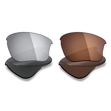 Imagem de 2 pares de lentes polarizadas de substituição da Mryok para óculos de sol Oakley Flak Jacket XLJ – Opções