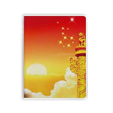Imagem de Diário de capa macia com bandeira de coluna ornamental Sun Star